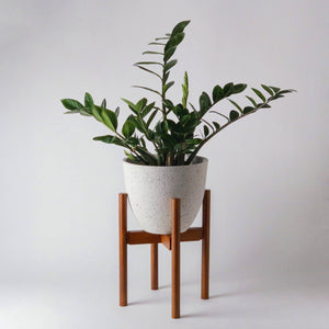 Mid Century Bamboo Plant Stand - Dark Tone