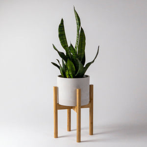 Mid Century Bamboo Plant Stand - Blonde